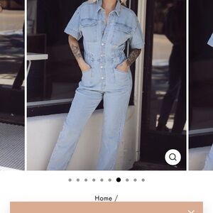 Fred people movement Marcie denim jumpsuit